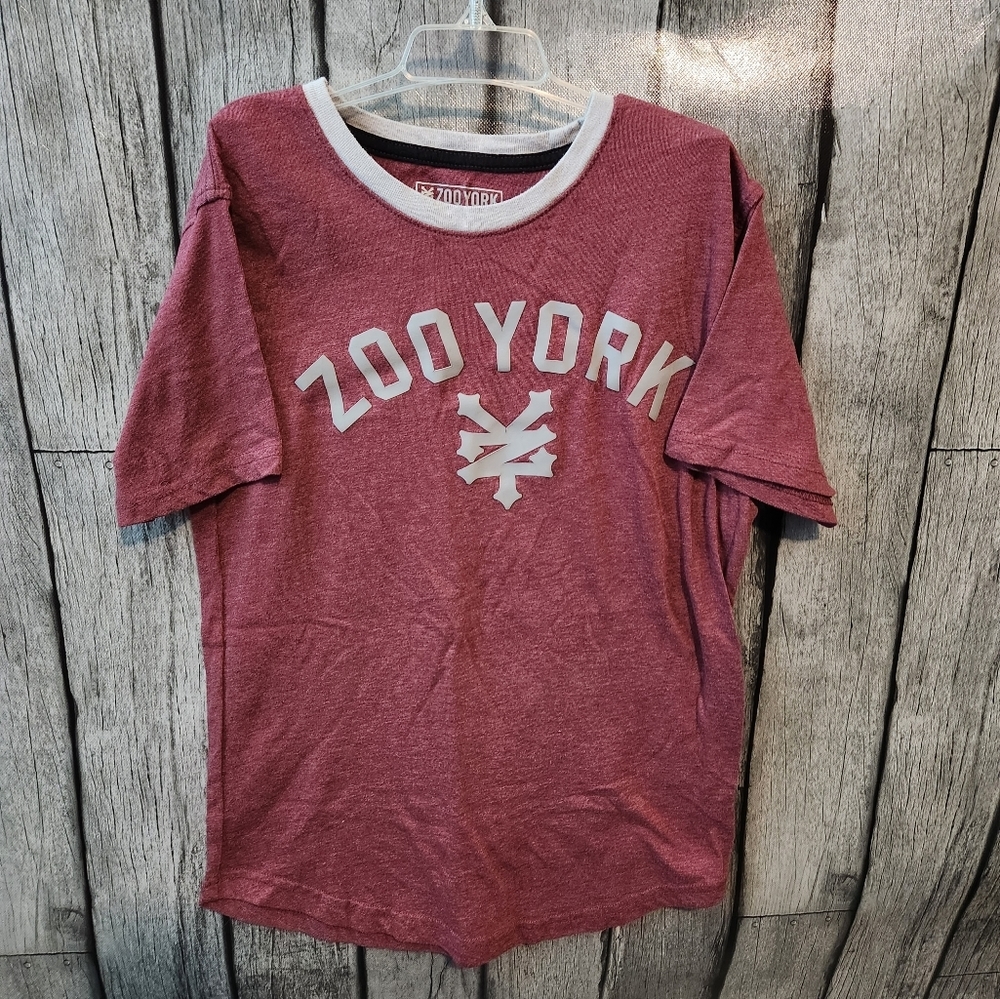 Zoo York Maroon‎ & Gray Youth Shirt
